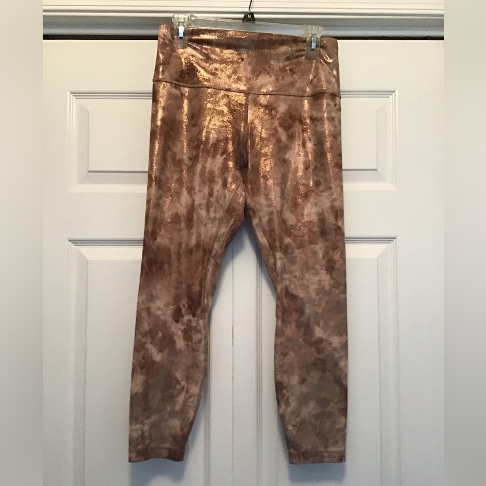 EUC Lululemon shades of brown align leggings size 10 No pilling